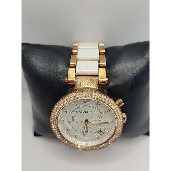 Michael Kors Parker MK5774 Women Stainless Steel Analog Dial Quartz Watch AM151 - Picture 4 of 7